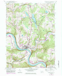 Tunkhannock Pennsylvania Historical topographic map, 1:24000 scale, 7.5 X 7.5 Minute, Year 1946