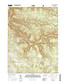 Tylersburg Pennsylvania Current topographic map, 1:24000 scale, 7.5 X 7.5 Minute, Year 2016