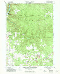 Tylersburg Pennsylvania Historical topographic map, 1:24000 scale, 7.5 X 7.5 Minute, Year 1967