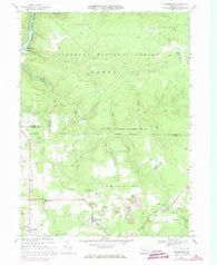 Tylersburg Pennsylvania Historical topographic map, 1:24000 scale, 7.5 X 7.5 Minute, Year 1967