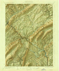 Tyrone Pennsylvania Historical topographic map, 1:62500 scale, 15 X 15 Minute, Year 1923