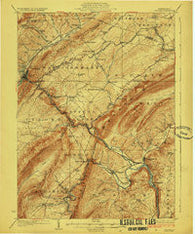 Tyrone Pennsylvania Historical topographic map, 1:62500 scale, 15 X 15 Minute, Year 1923