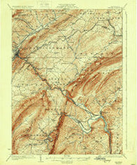 Tyrone Pennsylvania Historical topographic map, 1:62500 scale, 15 X 15 Minute, Year 1923