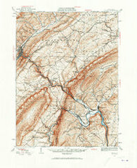 Tyrone Pennsylvania Historical topographic map, 1:62500 scale, 15 X 15 Minute, Year 1929