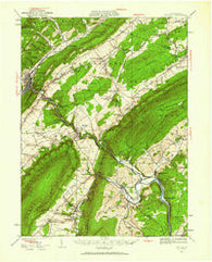 Tyrone Pennsylvania Historical topographic map, 1:62500 scale, 15 X 15 Minute, Year 1929