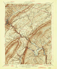 Tyrone Pennsylvania Historical topographic map, 1:62500 scale, 15 X 15 Minute, Year 1933