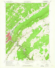 Tyrone Pennsylvania Historical topographic map, 1:24000 scale, 7.5 X 7.5 Minute, Year 1963