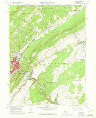 Tyrone Pennsylvania Historical topographic map, 1:24000 scale, 7.5 X 7.5 Minute, Year 1963