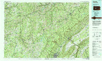 Tyrone Pennsylvania Historical topographic map, 1:100000 scale, 30 X 60 Minute, Year 1984