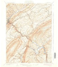 Tyrone Pennsylvania Historical topographic map, 1:62500 scale, 15 X 15 Minute, Year 1933