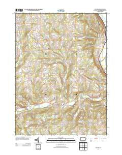 Ulster Pennsylvania Historical topographic map, 1:24000 scale, 7.5 X 7.5 Minute, Year 2013