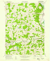 Ulster Pennsylvania Historical topographic map, 1:24000 scale, 7.5 X 7.5 Minute, Year 1957