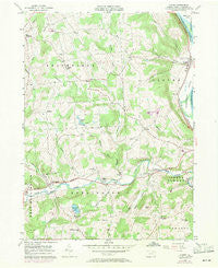 Ulster Pennsylvania Historical topographic map, 1:24000 scale, 7.5 X 7.5 Minute, Year 1957