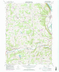 Ulster Pennsylvania Historical topographic map, 1:24000 scale, 7.5 X 7.5 Minute, Year 1957