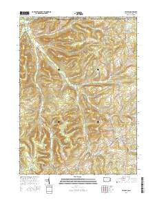 Ulysses Pennsylvania Current topographic map, 1:24000 scale, 7.5 X 7.5 Minute, Year 2016