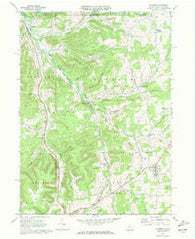 Ulysses Pennsylvania Historical topographic map, 1:24000 scale, 7.5 X 7.5 Minute, Year 1969