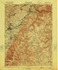 Uniontown Pennsylvania Historical topographic map, 1:62500 scale, 15 X 15 Minute, Year 1900