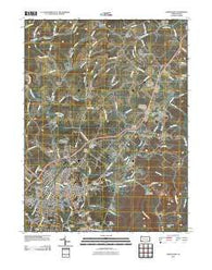 Uniontown Pennsylvania Historical topographic map, 1:24000 scale, 7.5 X 7.5 Minute, Year 2010