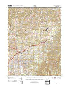 Uniontown Pennsylvania Historical topographic map, 1:24000 scale, 7.5 X 7.5 Minute, Year 2013