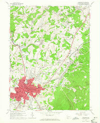 Uniontown Pennsylvania Historical topographic map, 1:24000 scale, 7.5 X 7.5 Minute, Year 1963