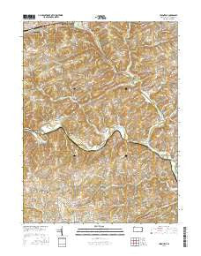 Unionville Pennsylvania Current topographic map, 1:24000 scale, 7.5 X 7.5 Minute, Year 2016