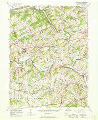 Unionville Pennsylvania Historical topographic map, 1:24000 scale, 7.5 X 7.5 Minute, Year 1953