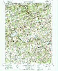 Unionville Pennsylvania Historical topographic map, 1:24000 scale, 7.5 X 7.5 Minute, Year 1953