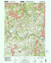 Unionville Pennsylvania Historical topographic map, 1:24000 scale, 7.5 X 7.5 Minute, Year 1999