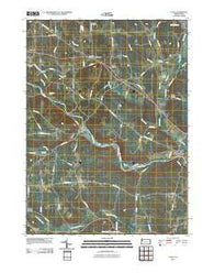 Utica Pennsylvania Historical topographic map, 1:24000 scale, 7.5 X 7.5 Minute, Year 2010