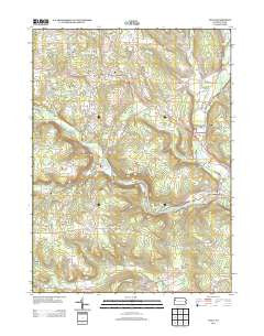 Utica Pennsylvania Historical topographic map, 1:24000 scale, 7.5 X 7.5 Minute, Year 2013