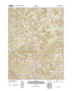 Valencia Pennsylvania Historical topographic map, 1:24000 scale, 7.5 X 7.5 Minute, Year 2013