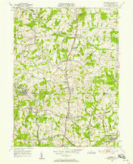 Valencia Pennsylvania Historical topographic map, 1:24000 scale, 7.5 X 7.5 Minute, Year 1950