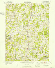 Valencia Pennsylvania Historical topographic map, 1:24000 scale, 7.5 X 7.5 Minute, Year 1950