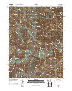 Valier Pennsylvania Historical topographic map, 1:24000 scale, 7.5 X 7.5 Minute, Year 2010