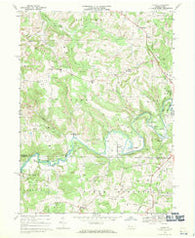 Valier Pennsylvania Historical topographic map, 1:24000 scale, 7.5 X 7.5 Minute, Year 1968