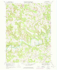 Valier Pennsylvania Historical topographic map, 1:24000 scale, 7.5 X 7.5 Minute, Year 1968