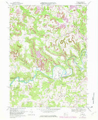 Valier Pennsylvania Historical topographic map, 1:24000 scale, 7.5 X 7.5 Minute, Year 1968