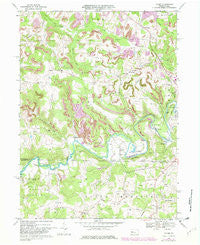 Valier Pennsylvania Historical topographic map, 1:24000 scale, 7.5 X 7.5 Minute, Year 1968