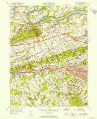 Valley Forge Pennsylvania Historical topographic map, 1:24000 scale, 7.5 X 7.5 Minute, Year 1952