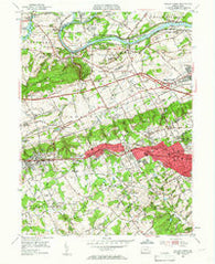 Valley Forge Pennsylvania Historical topographic map, 1:24000 scale, 7.5 X 7.5 Minute, Year 1952