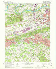 Valley Forge Pennsylvania Historical topographic map, 1:24000 scale, 7.5 X 7.5 Minute, Year 1966