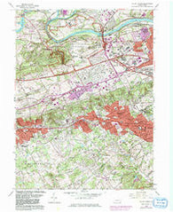 Valley Forge Pennsylvania Historical topographic map, 1:24000 scale, 7.5 X 7.5 Minute, Year 1966