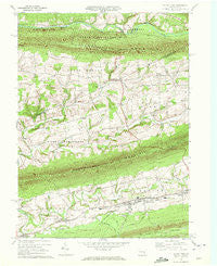 Valley View Pennsylvania Historical topographic map, 1:24000 scale, 7.5 X 7.5 Minute, Year 1969