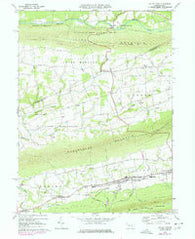 Valley View Pennsylvania Historical topographic map, 1:24000 scale, 7.5 X 7.5 Minute, Year 1969