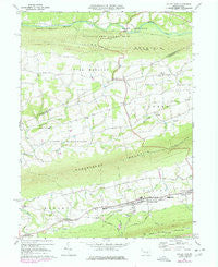 Valley View Pennsylvania Historical topographic map, 1:24000 scale, 7.5 X 7.5 Minute, Year 1969