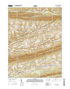 Valley View Pennsylvania Current topographic map, 1:24000 scale, 7.5 X 7.5 Minute, Year 2016