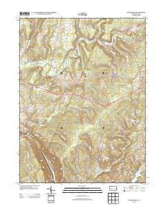 Vintondale Pennsylvania Historical topographic map, 1:24000 scale, 7.5 X 7.5 Minute, Year 2013