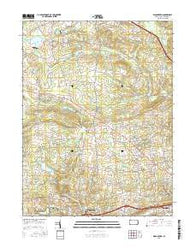 Wagontown Pennsylvania Current topographic map, 1:24000 scale, 7.5 X 7.5 Minute, Year 2016