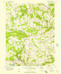 Wagontown Pennsylvania Historical topographic map, 1:24000 scale, 7.5 X 7.5 Minute, Year 1956