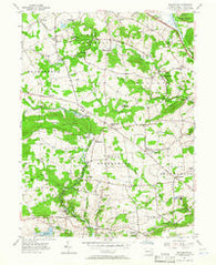 Wagontown Pennsylvania Historical topographic map, 1:24000 scale, 7.5 X 7.5 Minute, Year 1956